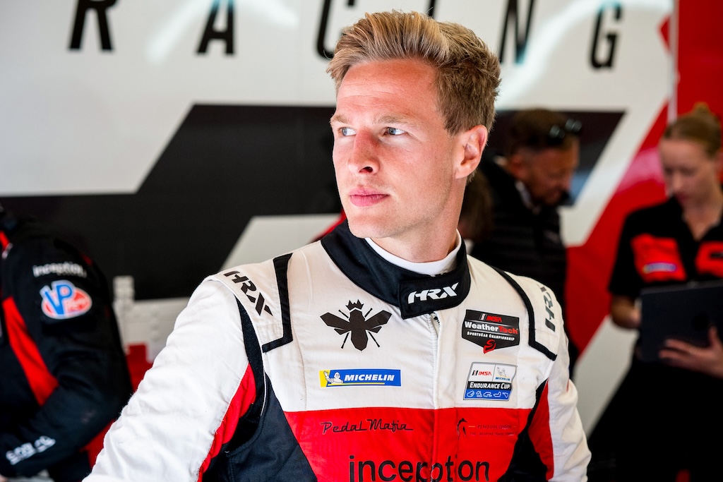 Hjerteskærende IMSA-afslutning for Frederik Schandorff. 
(Foto: Inception Racing)
